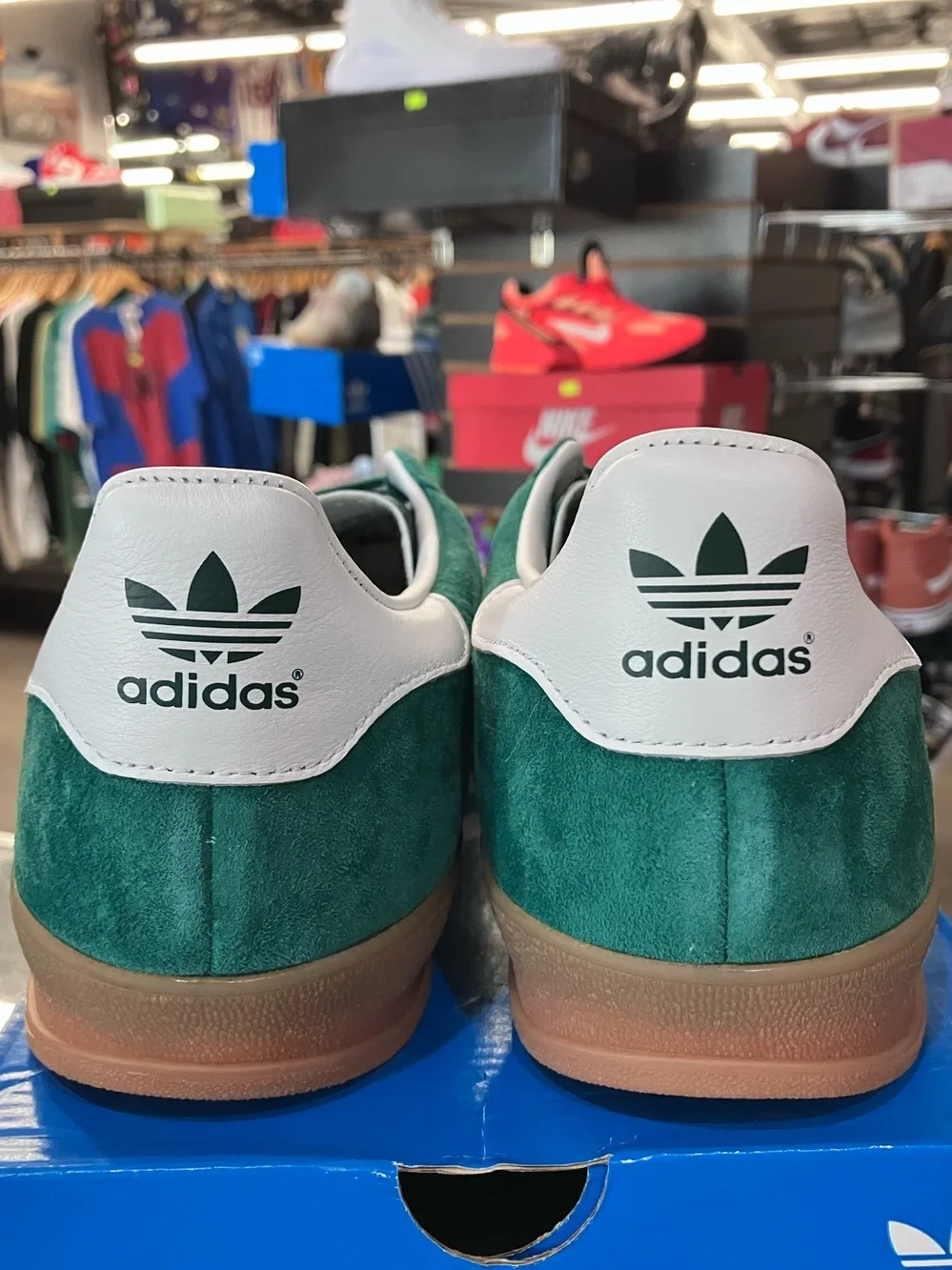 Adidas Gazelle Indoor Collegiate Green Gum Size 11.5